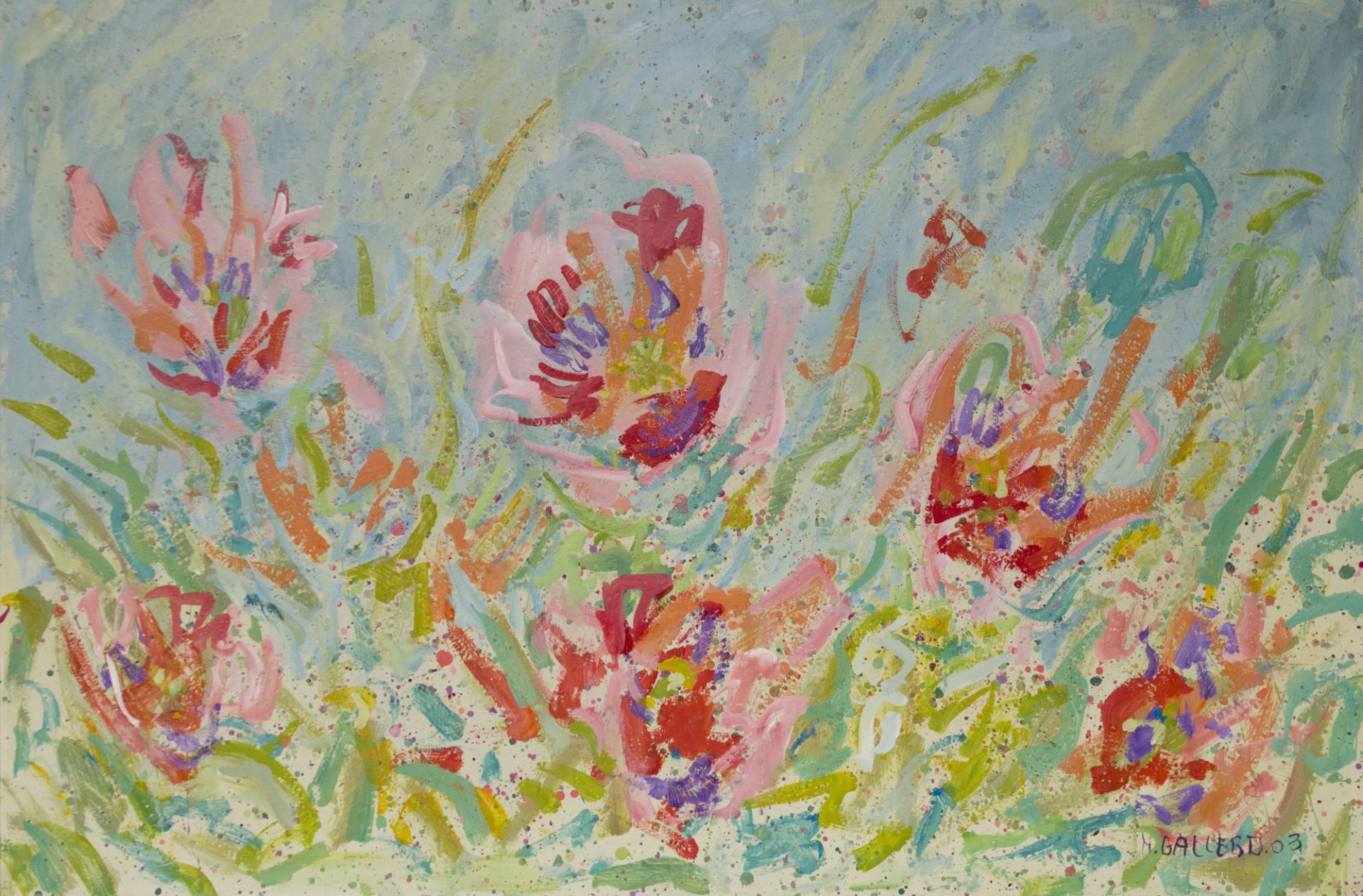 AMAPOLAS ROSAS PRIMAVERA