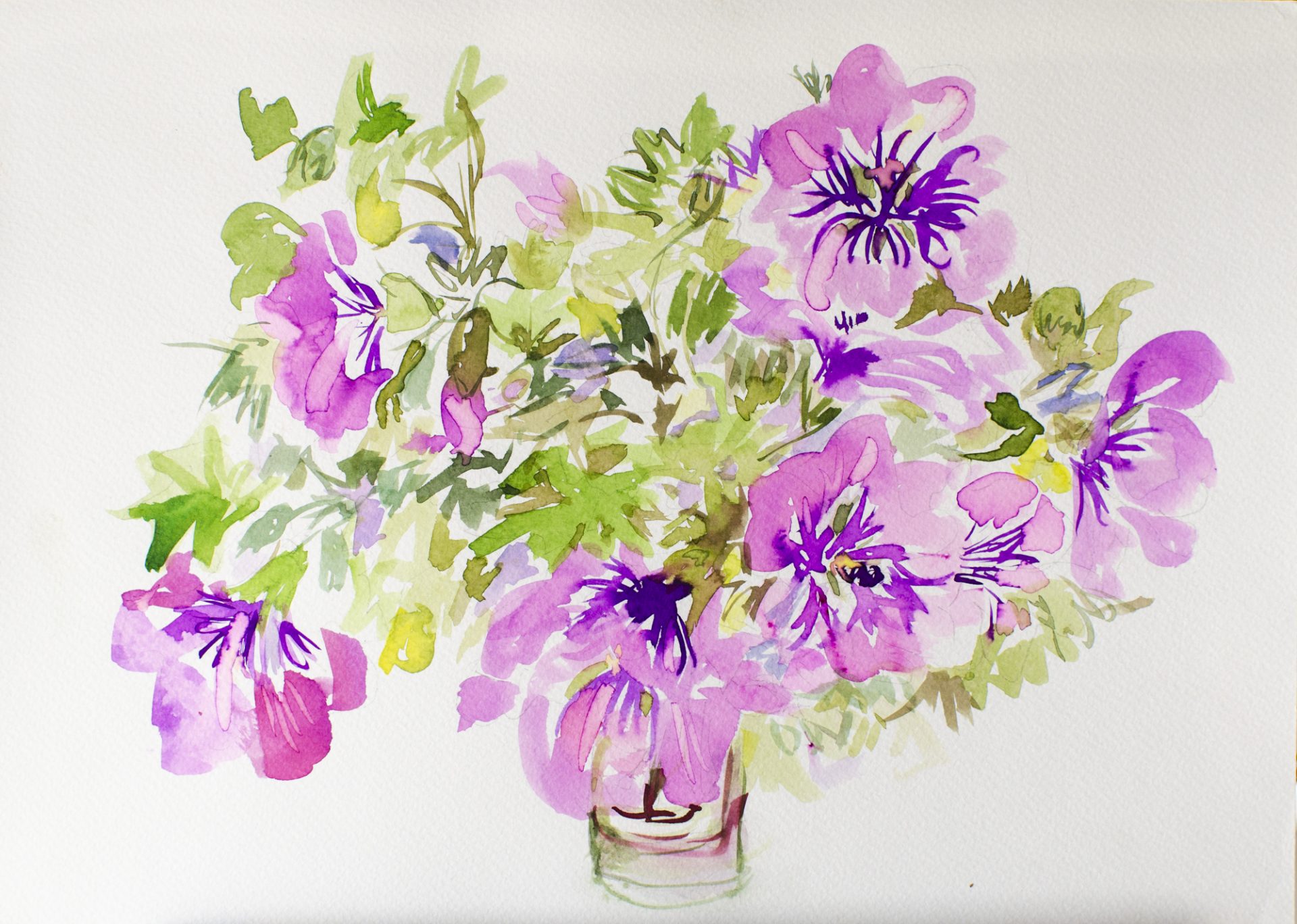 VASO CON FLORES
